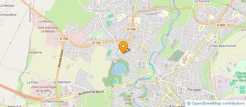 localisation de l'entreprise MADAME SEVERINE BEUCHERIE  FOUGERES