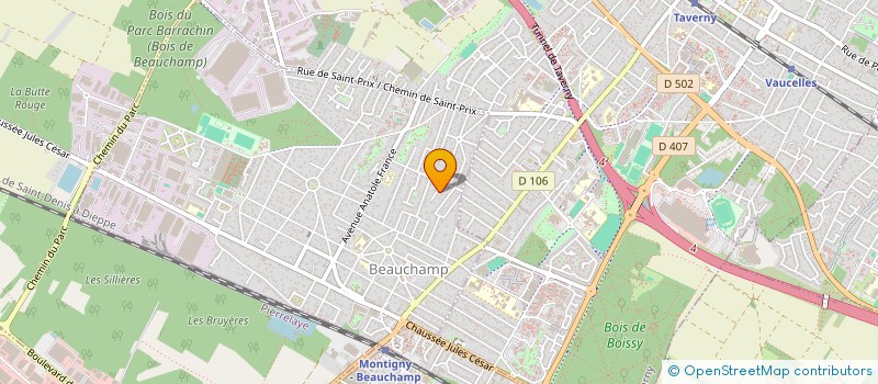 localisation de l'entreprise MADAME SEVERINE BEUVE  BEAUCHAMP