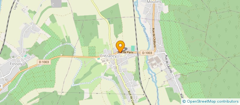 localisation de l'entreprise MADAME SEVERINE BILLARD  CREZANCY