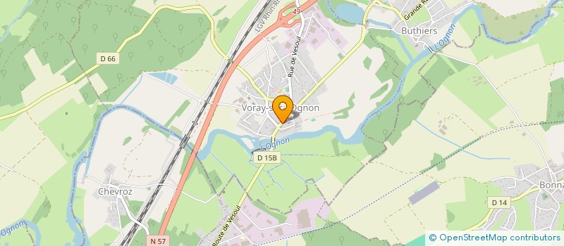 localisation de l'entreprise MADAME SEVERINE BILLECARD  VORAY-SUR-L'OGNON