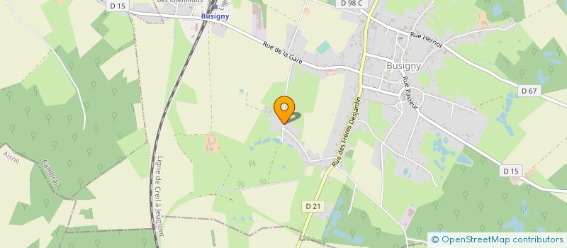 localisation de l'entreprise MADAME SEVERINE BISIAU  BUSIGNY