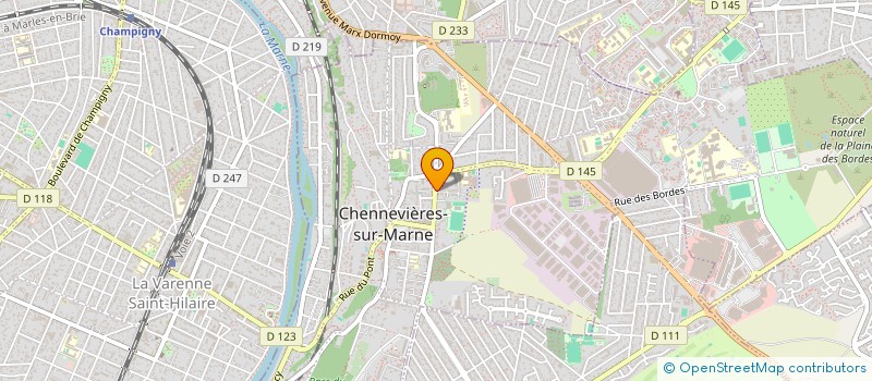 localisation de l'entreprise MADAME SEVERINE BLADOU  CHENNEVIERES-SUR-MARNE