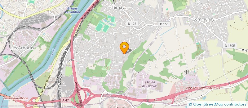 localisation de l'entreprise MADAME SEVERINE BLASQUEZ  TERNAY