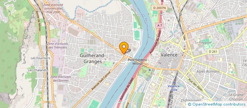 localisation de l'entreprise MADAME SEVERINE BLE  GUILHERAND-GRANGES