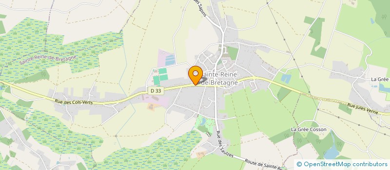 localisation de l'entreprise MADAME SEVERINE BLERVAQUE  SAINTE-REINE-DE-BRETAGNE