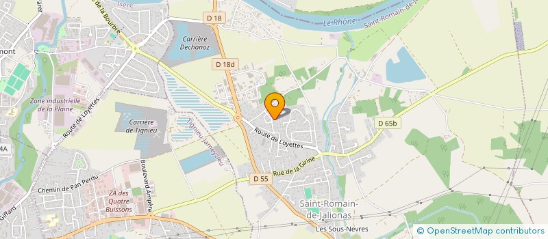 localisation de l'entreprise MADAME SEVERINE BLONDIAUX  SAINT-ROMAIN-DE-JALIONAS