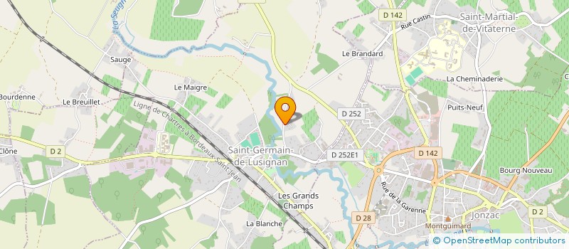 localisation de l'entreprise MADAME SEVERINE BON  SAINT-GERMAIN-DE-LUSIGNAN