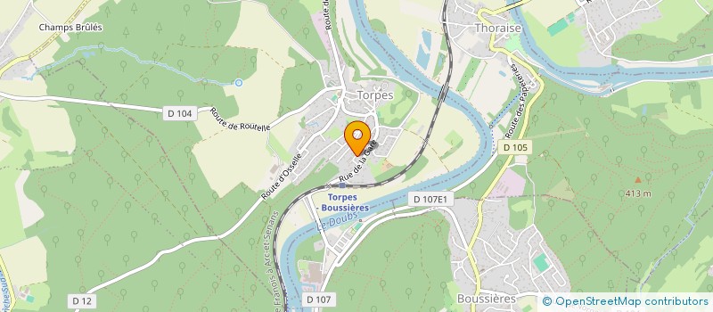 localisation de l'entreprise MADAME SEVERINE BONTEMPS  TORPES