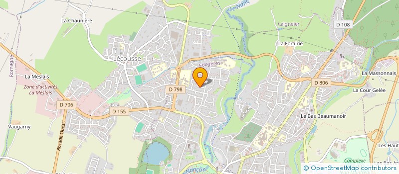 localisation de l'entreprise MADAME SEVERINE BOUDESSEUL  FOUGERES