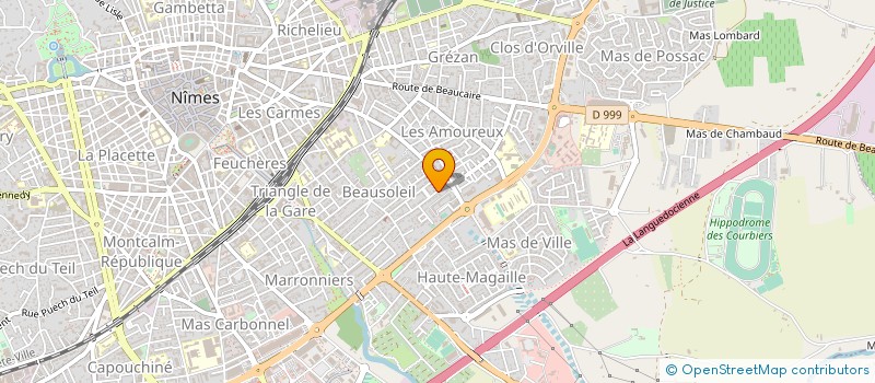 localisation de l'entreprise MADAME SEVERINE BOURDEAUX  NIMES