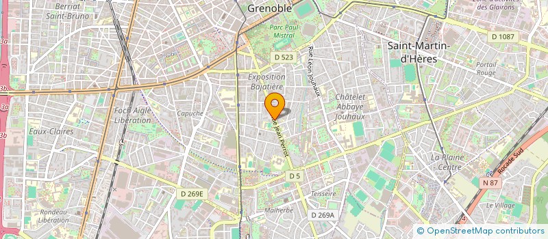 localisation de l'entreprise MADAME SEVERINE BOUVET à GRENOBLE