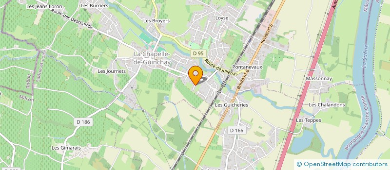 localisation de l'entreprise MADAME SEVERINE BOY  LA CHAPELLE-DE-GUINCHAY