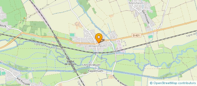 localisation de l'entreprise MADAME SEVERINE BRAGHINI  WILWISHEIM