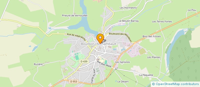 localisation de l'entreprise MADAME SEVERINE BRENET à BOURBON-L'ARCHAMBAULT