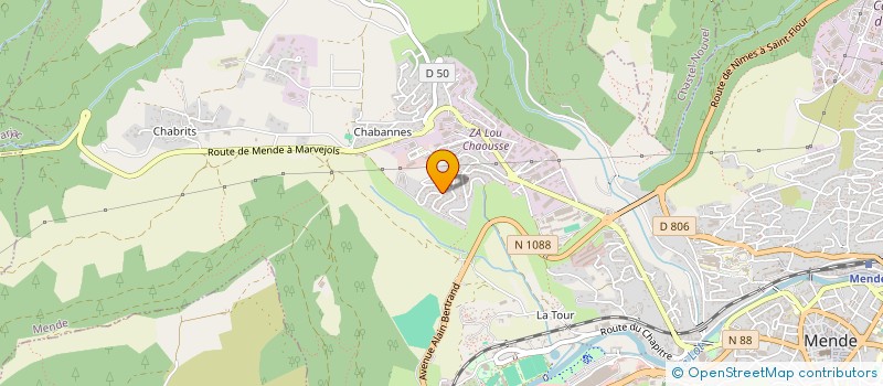 localisation de l'entreprise MADAME SEVERINE BRINGER  MENDE