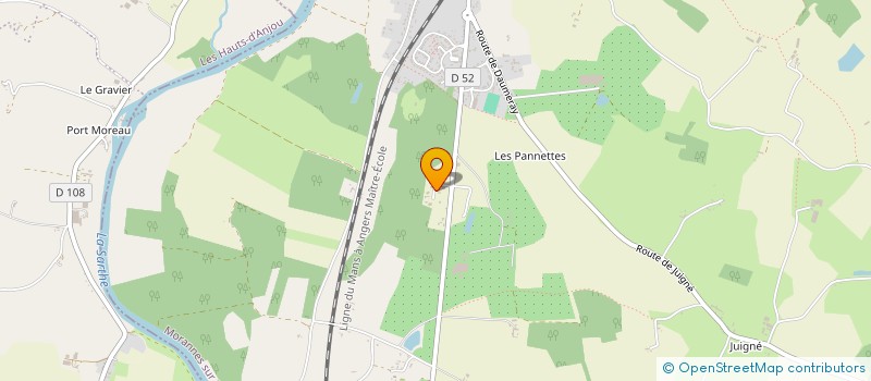 localisation de l'entreprise MADAME SEVERINE BRIZARD  MORANNES SUR SARTHE-DAUMERAY