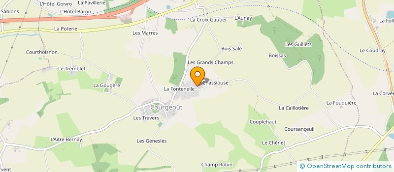 localisation de l'entreprise MADAME SEVERINE BUCHARD à COURGEOUT