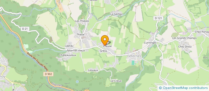 localisation de l'entreprise MADAME SEVERINE BUFFET  FETERNES