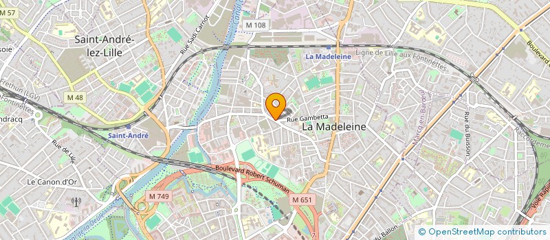 localisation de l'entreprise MADAME SEVERINE BURIEZ à LA MADELEINE