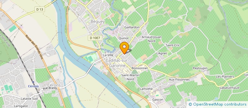 localisation de l'entreprise MADAME SEVERINE BUSEINE  CADILLAC-SUR-GARONNE