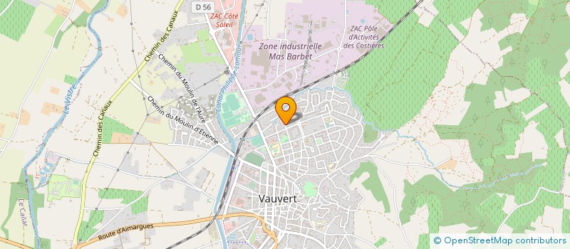 localisation de l'entreprise MADAME SEVERINE CAMBON à VAUVERT