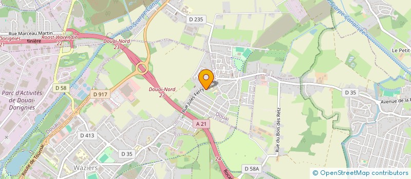 localisation de l'entreprise MADAME SEVERINE CANDAT  DOUAI