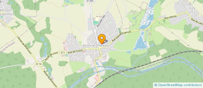 localisation de l'entreprise MADAME SEVERINE CARCELLER à ANIZY-LE-GRAND