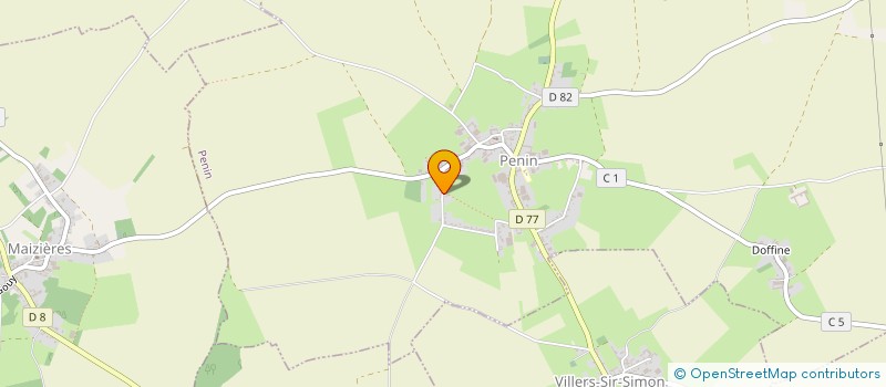 localisation de l'entreprise MADAME SEVERINE CARPENTIER  VILLERS-SIR-SIMON