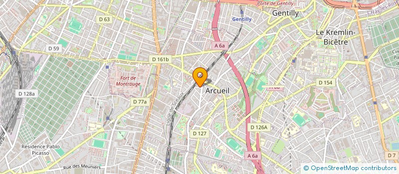 localisation de l'entreprise MADAME SEVERINE CARPENTIER  ARCUEIL