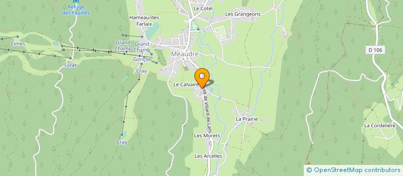 localisation de l'entreprise MADAME SEVERINE CARRE-PISTOLLET  AUTRANS-MEAUDRE EN VERCORS