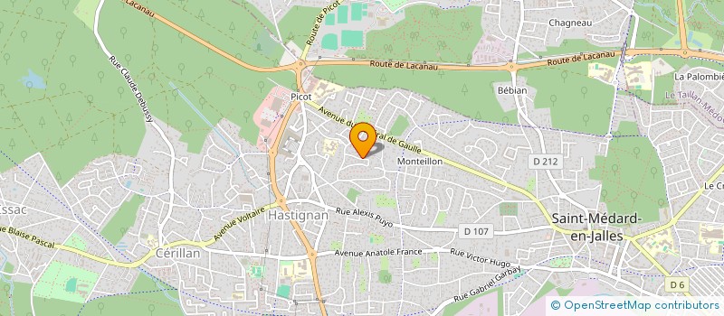 localisation de l'entreprise MADAME SEVERINE CASES  SAINT-AUBIN-DE-MEDOC