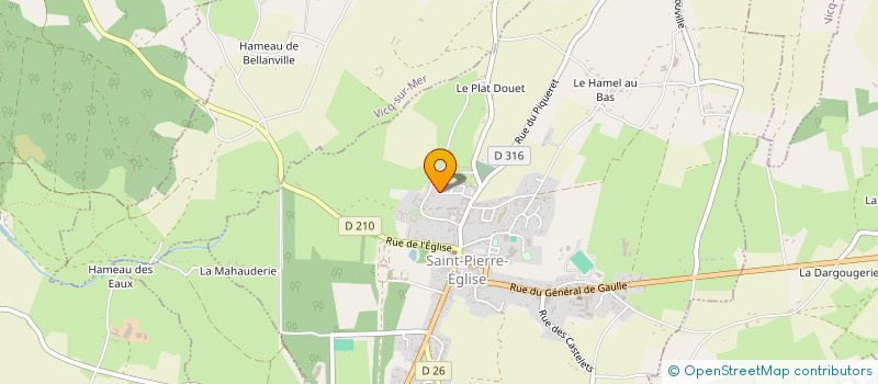 localisation de l'entreprise MADAME SEVERINE CASTEL  SAINT-PIERRE-EGLISE