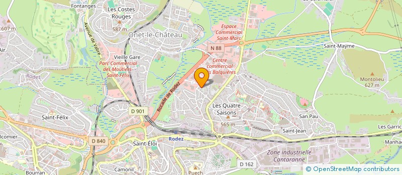 localisation de l'entreprise MADAME SEVERINE CEYRAT  RODEZ