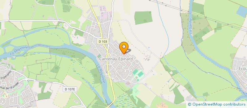 localisation de l'entreprise MADAME SEVERINE CHARBONNIER  CANTENAY-EPINARD