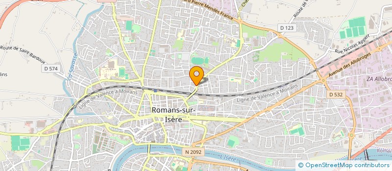 localisation de l'entreprise MADAME SEVERINE CHARLOT  ROMANS-SUR-ISERE