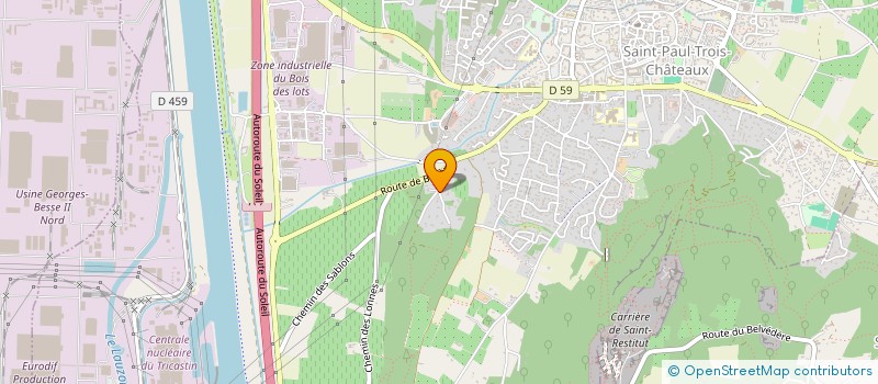 localisation de l'entreprise MADAME SEVERINE CHATELAS  SAINT-PAUL-TROIS-CHATEAUX