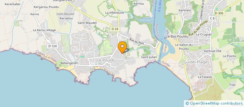 localisation de l'entreprise MADAME SEVERINE CHATELET  CLOHARS-CARNOET