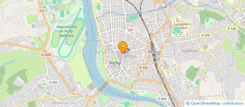 localisation de l'entreprise MADAME SEVERINE CHAVAROCHETTE à VICHY