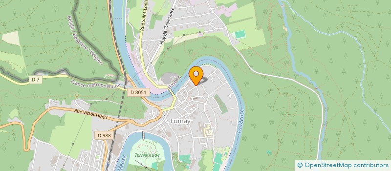 localisation de l'entreprise MADAME SEVERINE CHEDAILLE  FUMAY