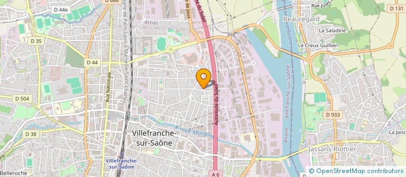 localisation de l'entreprise MADAME SEVERINE CHOMETTON  VILLEFRANCHE-SUR-SAONE