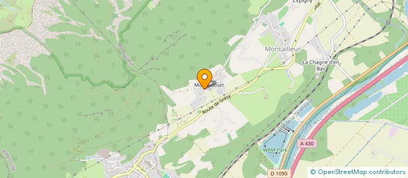 localisation de l'entreprise MADAME SEVERINE CHOPARD  MONTAILLEUR