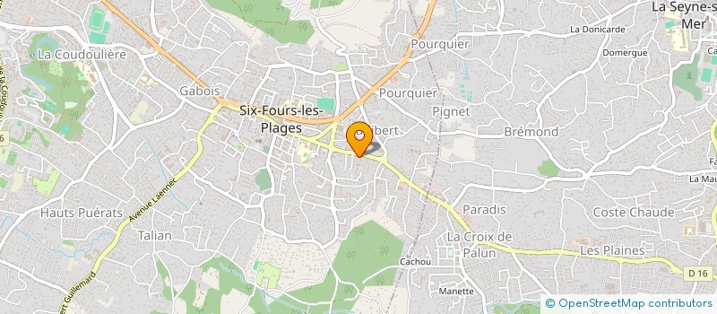 localisation de l'entreprise MADAME SEVERINE CLEMENT  SIX-FOURS-LES-PLAGES