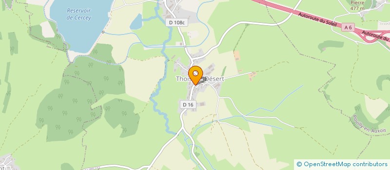 localisation de l'entreprise MADAME SEVERINE CLERC  THOISY-LE-DESERT