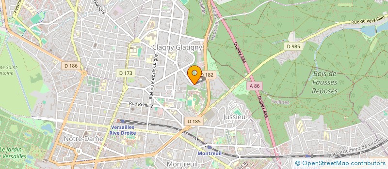 localisation de l'entreprise MADAME SEVERINE COLMET DAAGE  VERSAILLES