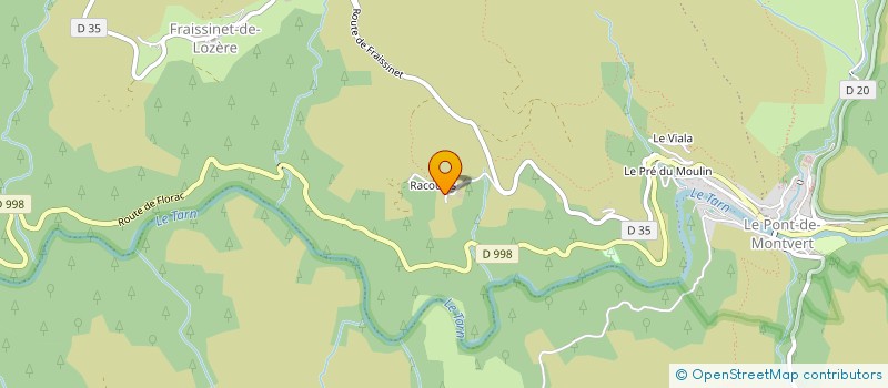 localisation de l'entreprise MADAME SEVERINE COMBES  PONT DE MONTVERT-SUD MONT LOZE