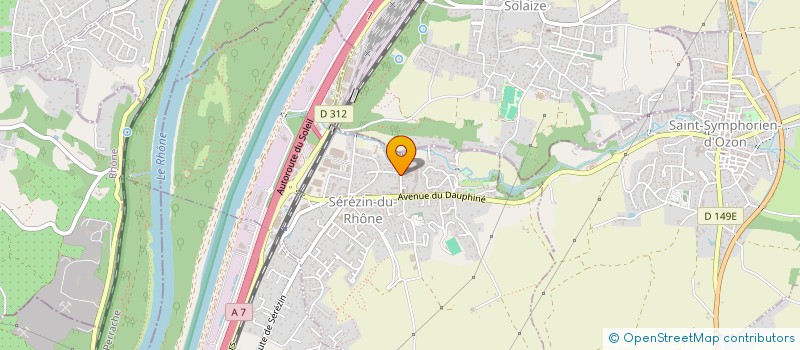 localisation de l'entreprise MADAME SEVERINE COSIMI  SEREZIN-DU-RHONE