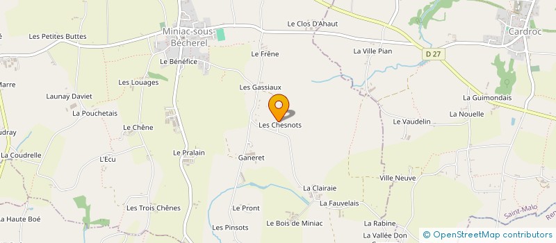 localisation de l'entreprise MADAME SEVERINE COTTEAUX  MINIAC-SOUS-BECHEREL