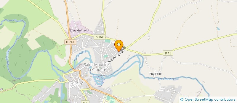 localisation de l'entreprise MADAME SEVERINE COTTRON  SAINT-MAURICE-LA-CLOUERE