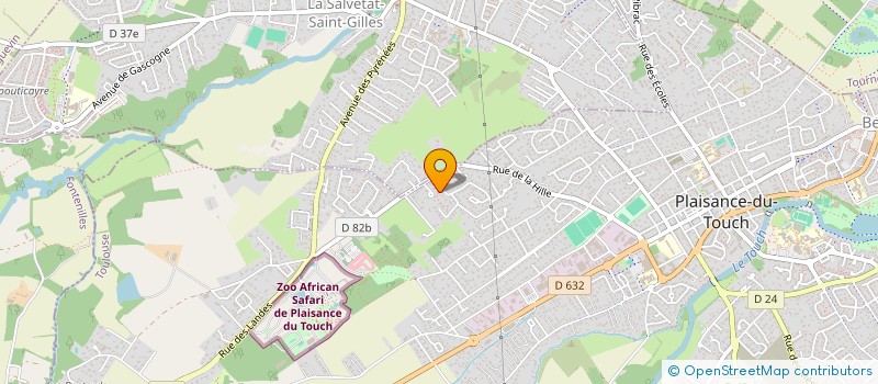 localisation de l'entreprise MADAME SEVERINE COUDRAY  PLAISANCE-DU-TOUCH