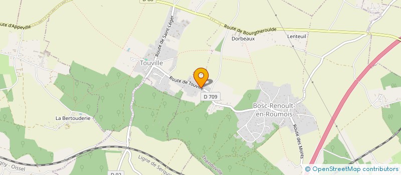 localisation de l'entreprise MADAME SEVERINE COURARD  THENOUVILLE